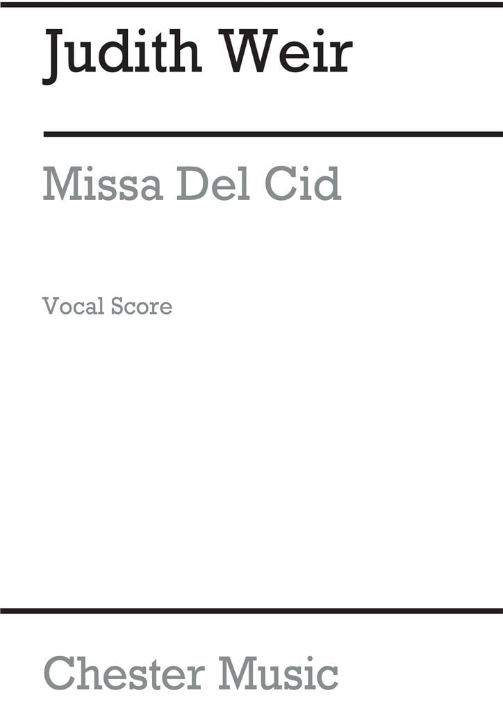 Missa Del Cid For Speaker And Chorus